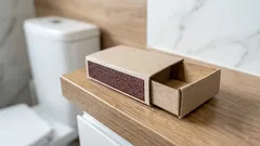 Coloque uma caixa de fósforos atrás do vaso sanitário e resolva rapidamente dois problemas incômodos.